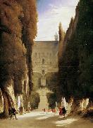 Karl Blechen The Gardens of the Villa d'Este (mk09) oil painting